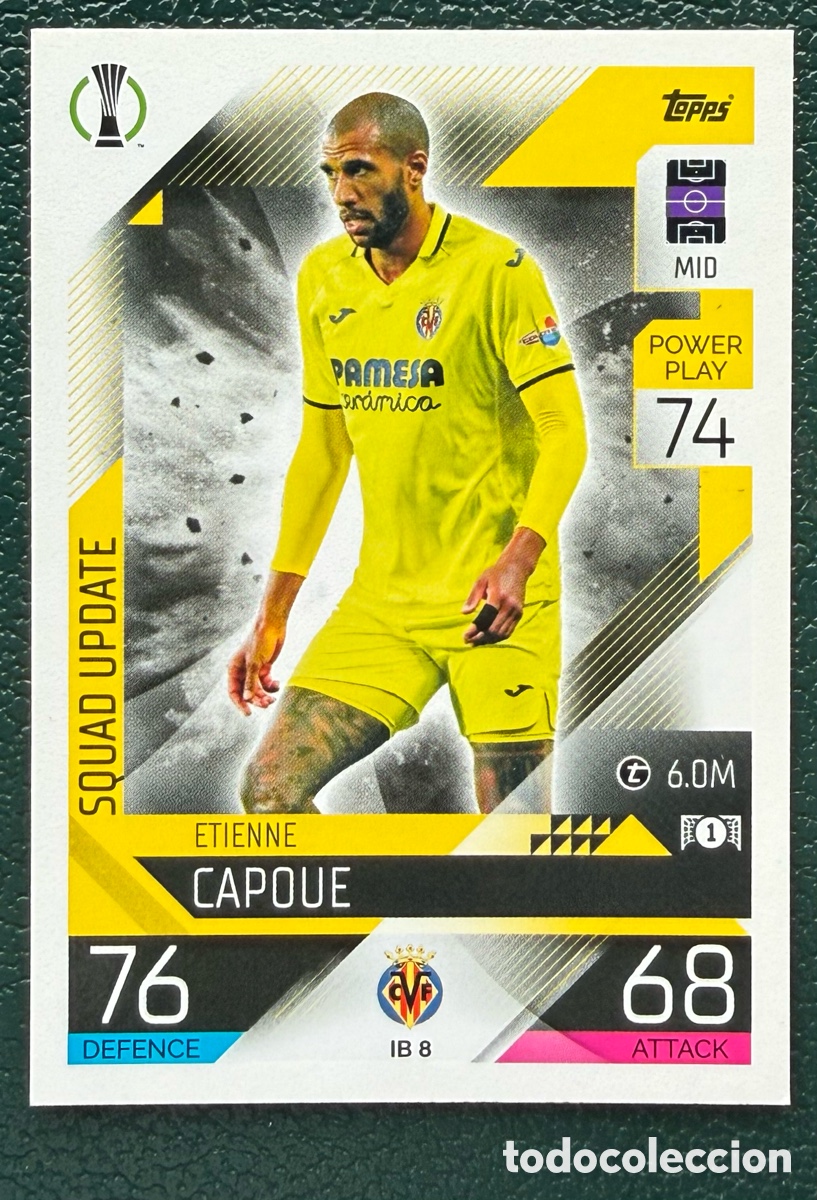 Fu&szlig;ball-Sticker: IB 8 ETTIENE CAPOUE VILLARREAL CF FICHAS ALBUM MATCH ATTAX CHAMPIONS TOPPS 2022 2023 22 23