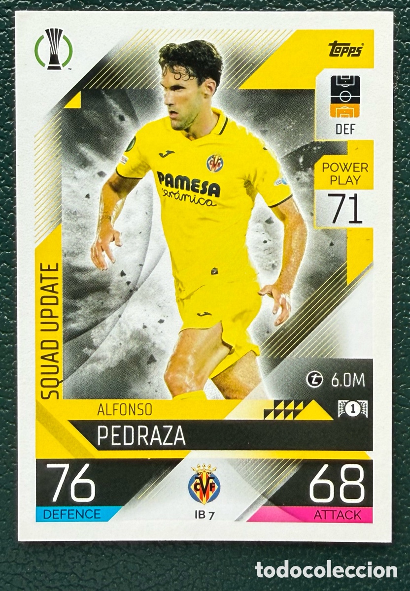 Fu&szlig;ball-Sticker: IB 7 ALFONSO PEDRAZA VILLARREAL CF FICHAS ALBUM MATCH ATTAX CHAMPIONS TOPPS 2022 2023 22 23