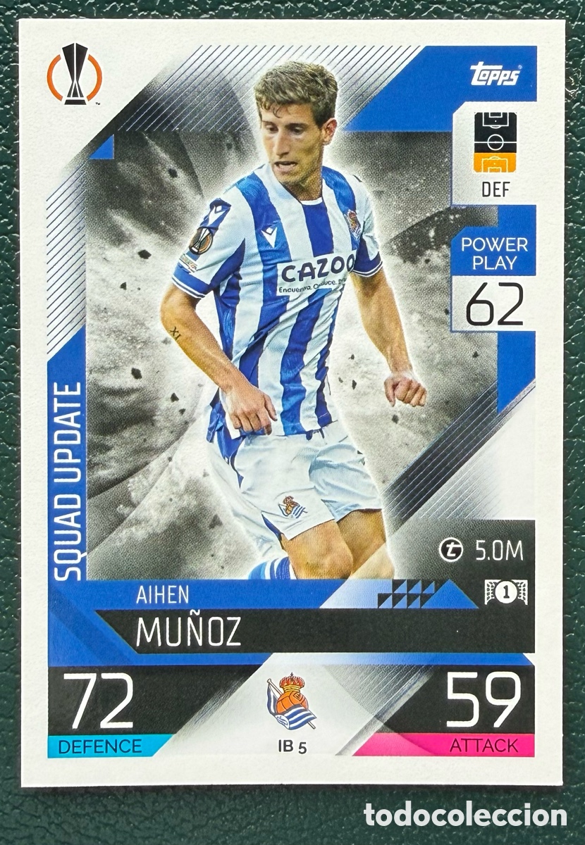 Fu&szlig;ball-Sticker: IB 5 AIHEN MU&Ntilde;OZ REAL SOCIEDAD FICHAS ALBUM MATCH ATTAX CHAMPIONS TOPPS 2022 2023 22 23