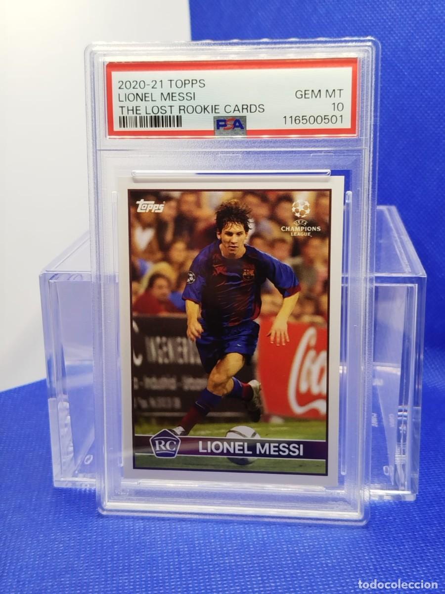 Cromos de F&uacute;tbol: PSA 10 LIONEL MESSI 2020 2021 TOPPS LOST ROOKIE RC FC BARCELONA 20 21