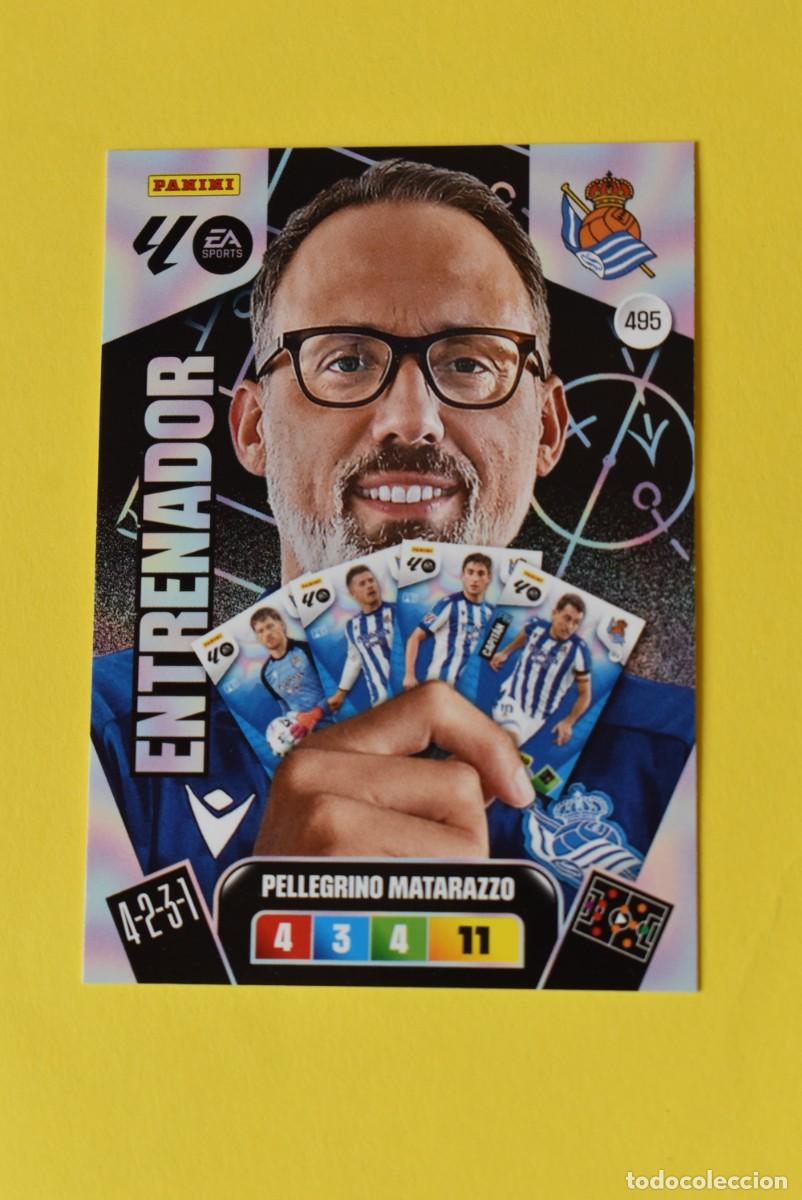Cromos de F&uacute;tbol: Cromo Adrenalyn XL. 2025 2026. 25 26. Matarazzo. Real Sociedad. N &ordm; 495. Sin activar. Entrenador