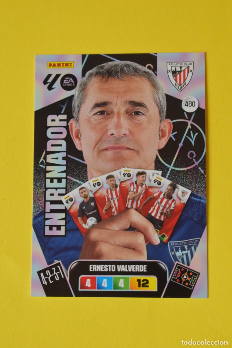Cromos de F&uacute;tbol: Cromo Adrenalyn XL. 2025 2026. 25 26. Ernesto Valverde . Bilbao. N &ordm; 480. Sin activar. Entrenador