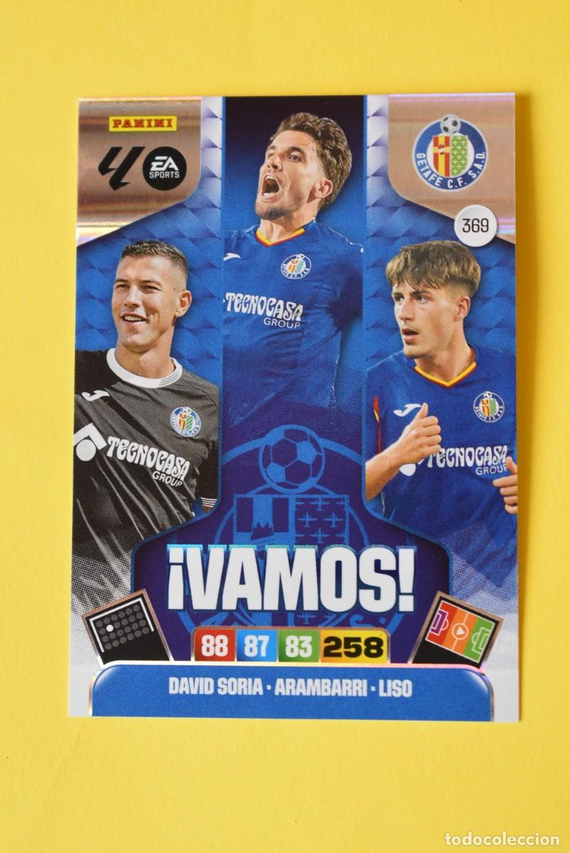 Cromos de F&uacute;tbol: Cromo Adrenalyn XL. 2025 2026. 25 26. &iexcl;Vamos!. Getafe. N. &ordm; 369. C&oacute;digo sin activar. Panini