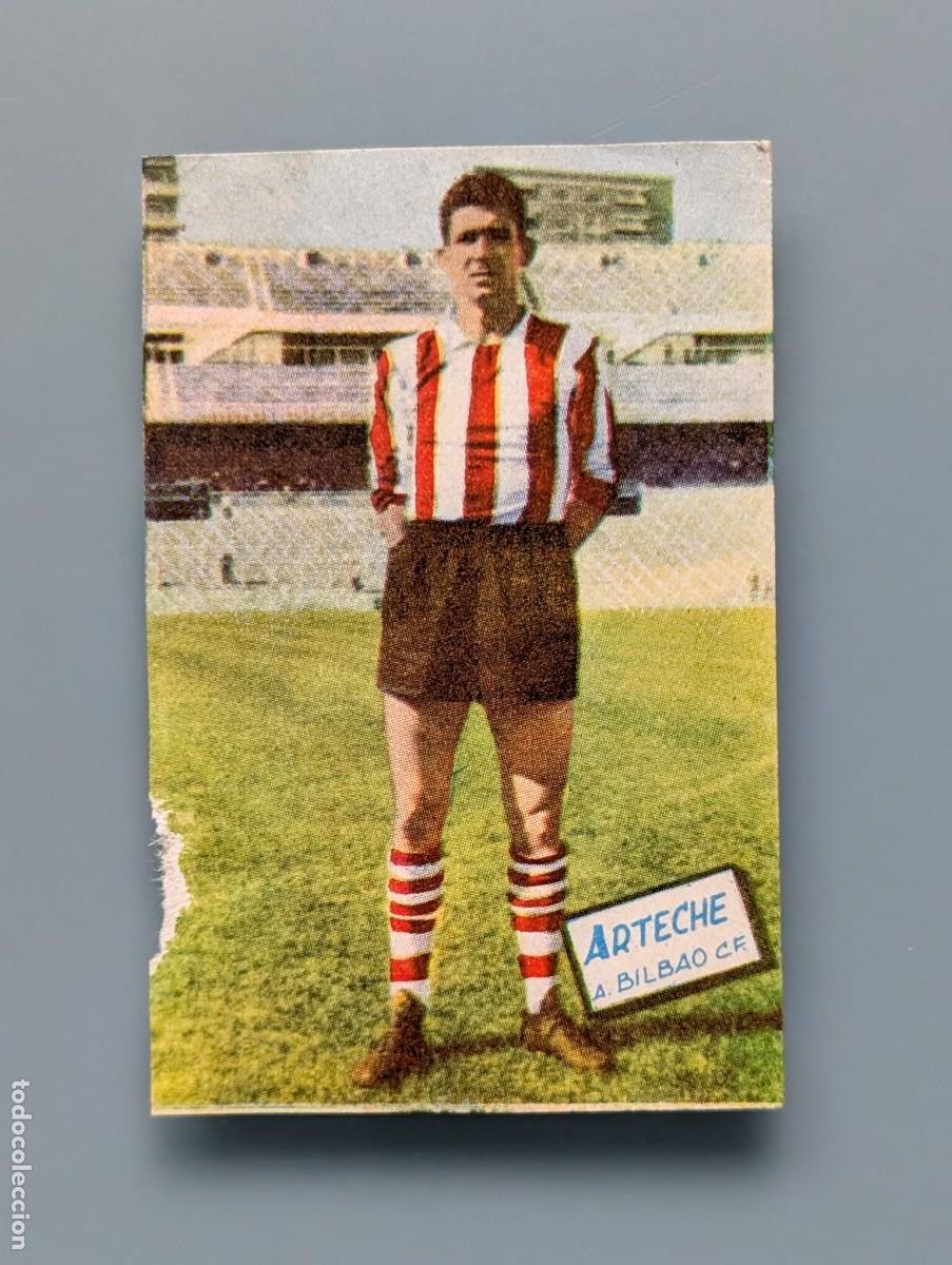 Cromos de F&uacute;tbol: DIFICIL CROMO ARTECHE ATHLETIC CLUB BILBAO LIGA FUTBOL 1960 1961 1960/61 FHER VIZCAYA SAN MAMES