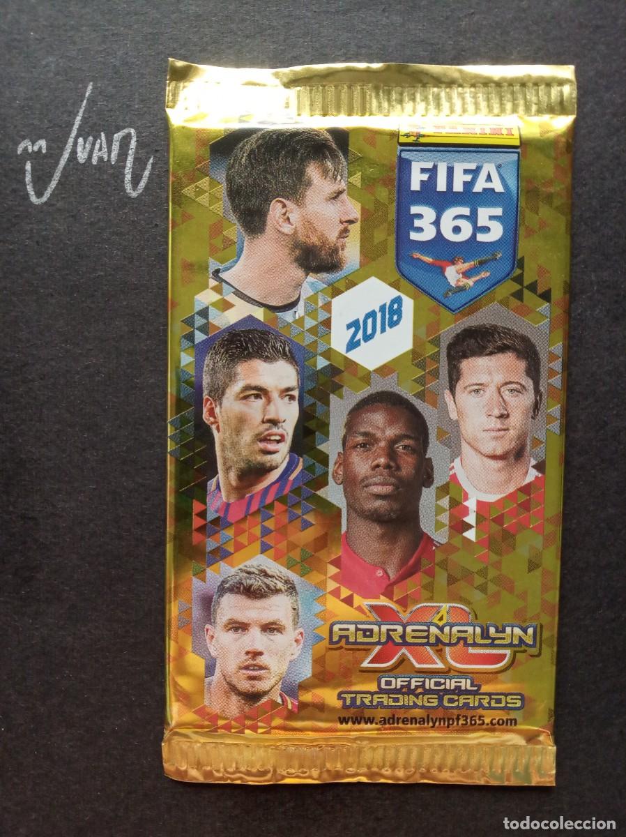 Figurine di Calcio: SOBRE SIN ABRIR FIFA 365 VERSION 1 MESSI BARCELONA⚽ PANINI &reg; ADRENALYN 2017 2018 17 18 CRISTIANO ?