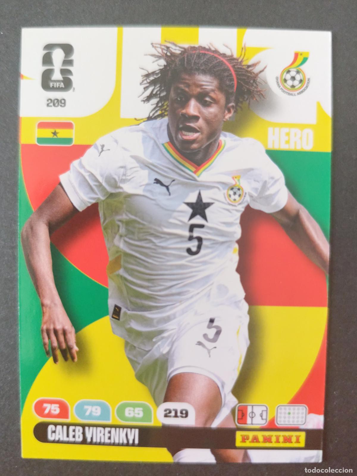 Cromos de F&uacute;tbol: 209 CALEB YIRENKYI GHANA ADRENALYN MUNDIAL FIFA WORLD CUP 2026 PANINI