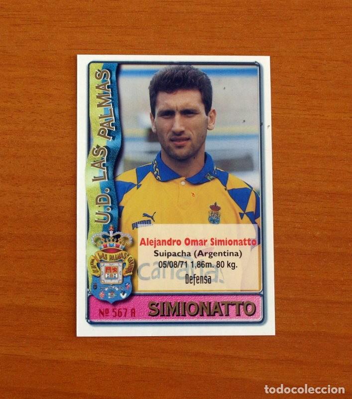 Cromos de F&uacute;tbol: Las Palmas -567 A-B Simionatto-Orlando -2&ordf; Divisi&oacute;n-Mundicromo Las Fichas de la Liga 1996-1997-96-97