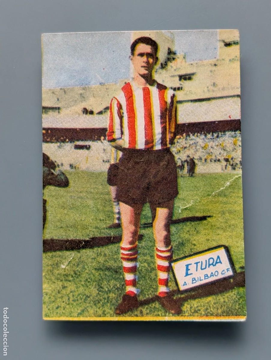 Cromos de F&uacute;tbol: DIFICIL CROMO ETURA ATHLETIC CLUB BILBAO LIGA FUTBOL 1960 1961 1960/61 FHER VIZCAYA SAN MAMES