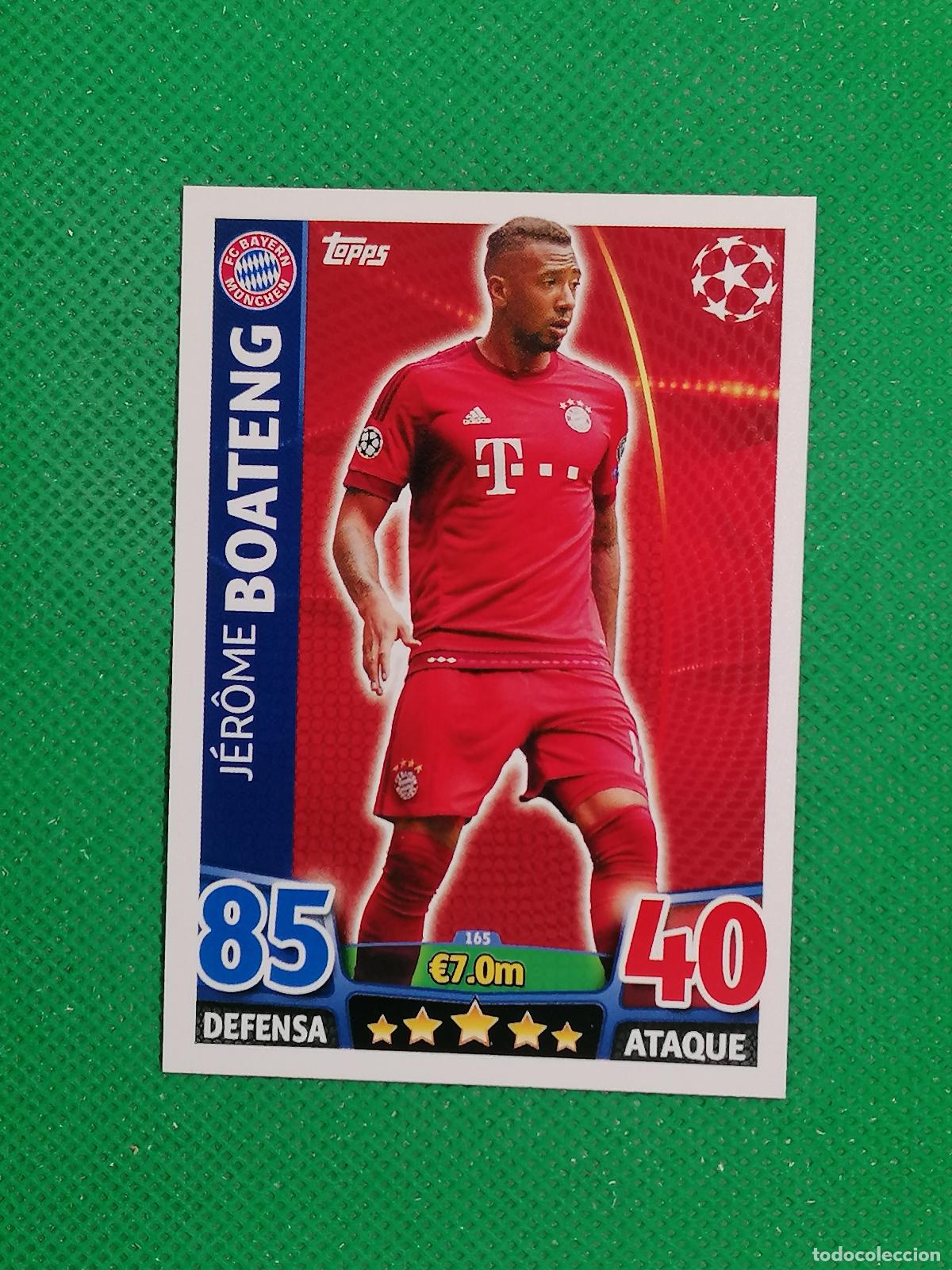 Cromos de F&uacute;tbol: 165 JEROME BOATENG BAYERN MUNICH ⚽ TOPPS MATCH ATTAX CHAMPIONS 2015 2016 15 16 ⚽