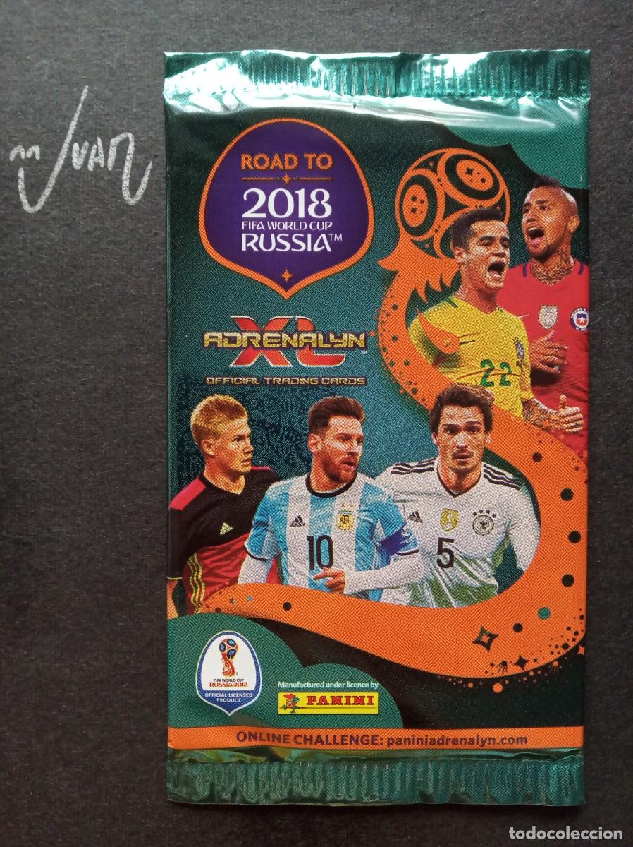 Cromos de F&uacute;tbol: SOBRE SIN ABRIR VERSION 1 MESSI BARCELONA ⚽ PANINI &reg; ADRENALYN ROAD MUNDIAL RUSSIA 2018 FIFA 18