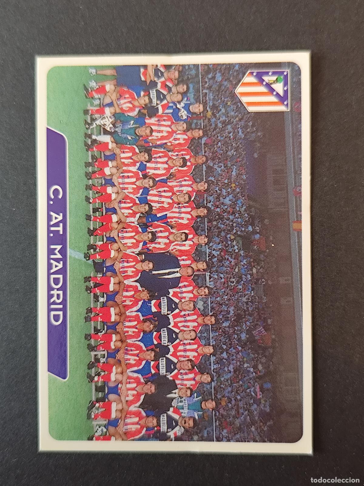 Cromos de F&uacute;tbol: 235 EQUIPO ALINEACI&Oacute;N ATL&Eacute;TICO MADRID MUNDICROMO FICHAS LIGA 1995 1996 95 96