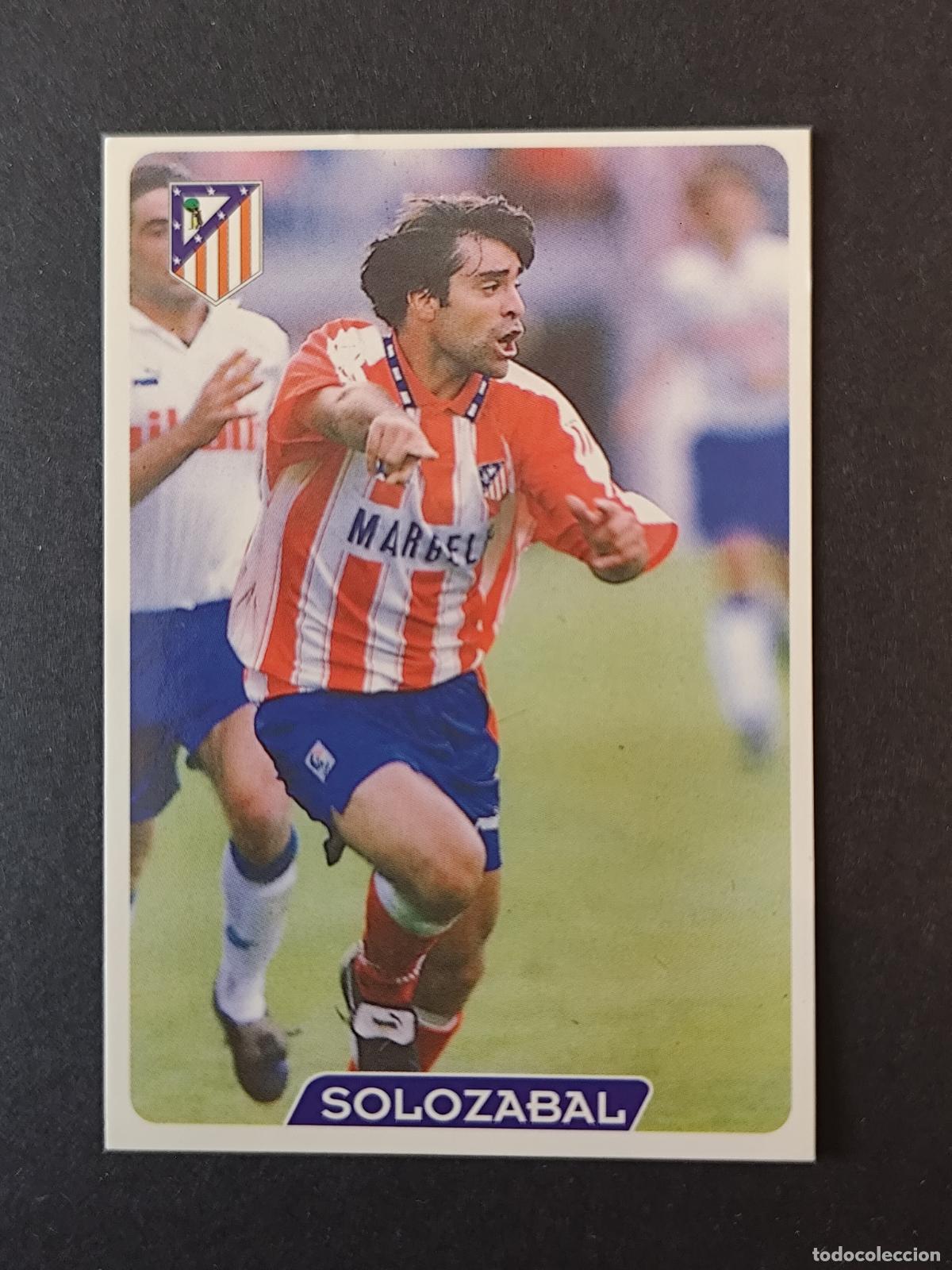 Cromos de F&uacute;tbol: 242 SOLAZABAL ATL&Eacute;TICO MADRID MUNDICROMO FICHAS LIGA 1995 1996 95 96