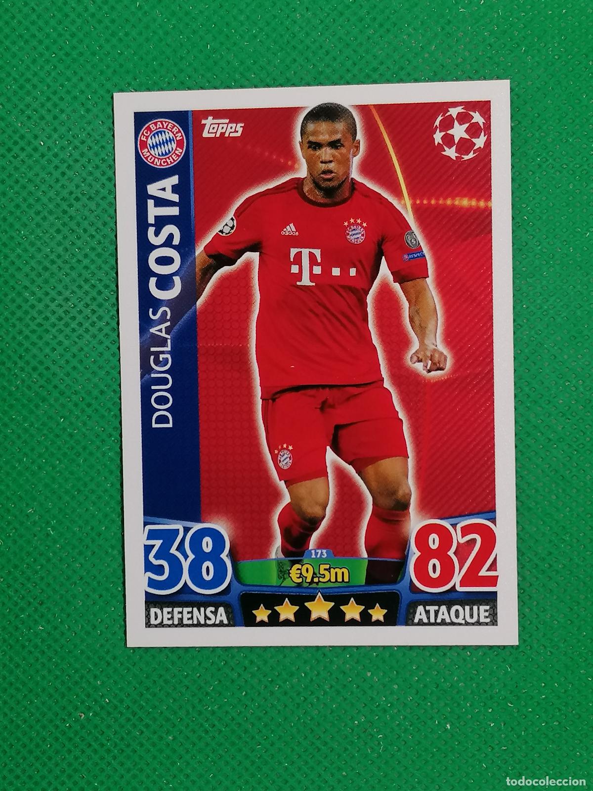 Cromos de F&uacute;tbol: 173 DOUGLAS COSTA BAYERN MUNICH ⚽ TOPPS MATCH ATTAX CHAMPIONS 2015 2016 15 16 ⚽