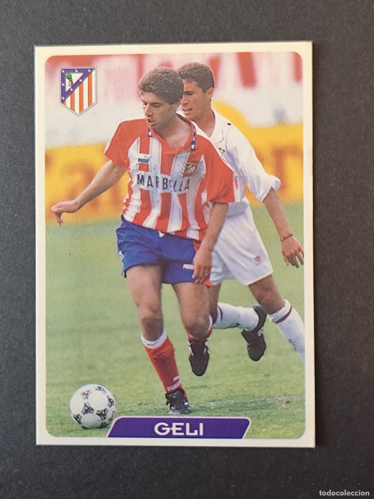 Cromos de F&uacute;tbol: 244 GELI ATL&Eacute;TICO MADRID MUNDICROMO FICHAS LIGA 1995 1996 95 96