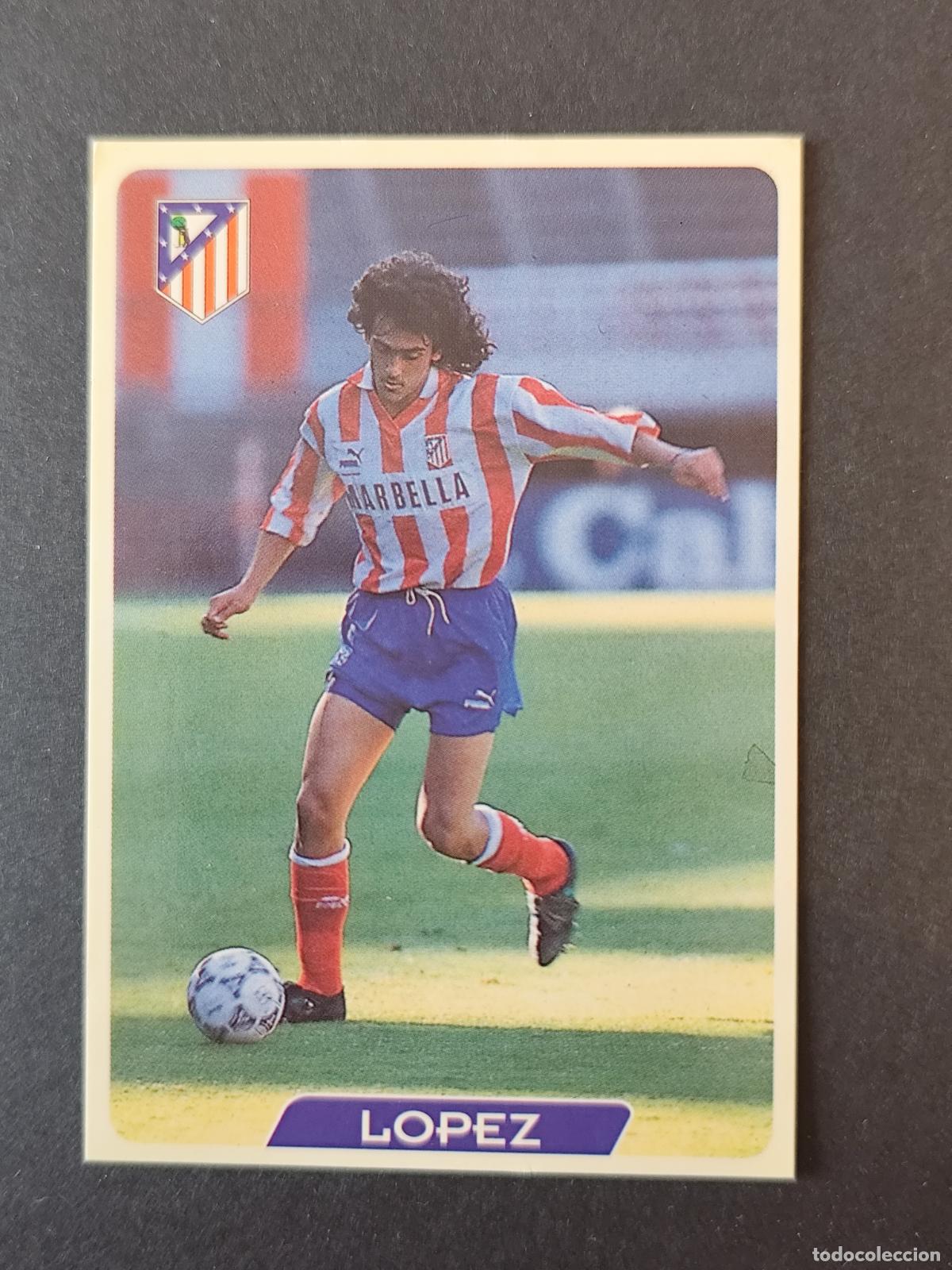 Cromos de F&uacute;tbol: 243 LOPEZ ATL&Eacute;TICO MADRID MUNDICROMO FICHAS LIGA 1995 1996 95 96