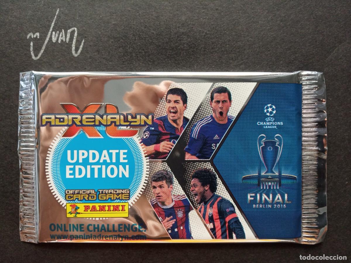 Cromos de Futebol: SOBRE SIN ABRIR VER 1 UPDATE EDITION⚽ PANINI &reg; ADRENALYN CHAMPIONS 2014 2015 14 15 MESSI BARCELONA ?