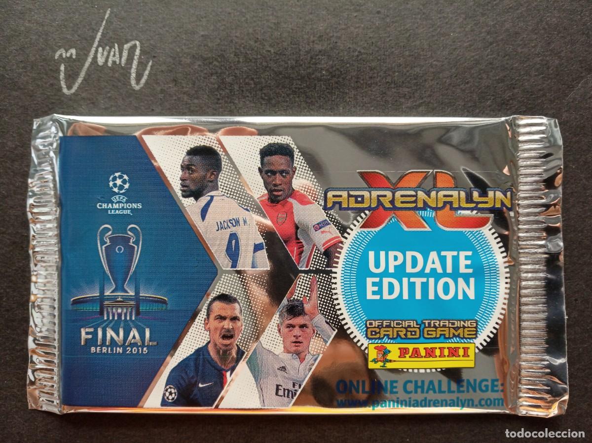 Cromos de Futebol: SOBRE SIN ABRIR VER 2 UPDATE EDITION⚽ PANINI &reg; ADRENALYN CHAMPIONS 2014 2015 14 15 MESSI BARCELONA ?
