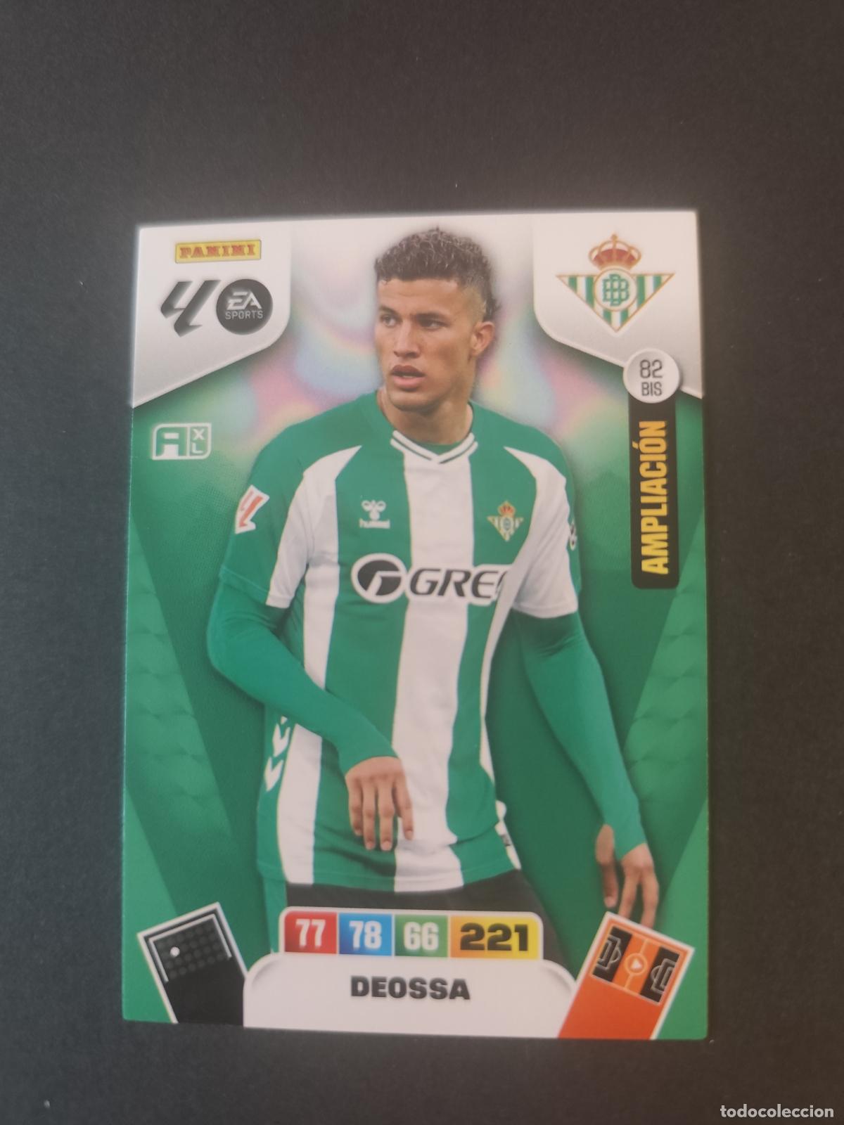 Cromos de F&uacute;tbol: 82 BIS DEOSSA BETIS BOX SERIE ORO AMPLIACI&Oacute;N ADRENALYN 2025 2026 25 26