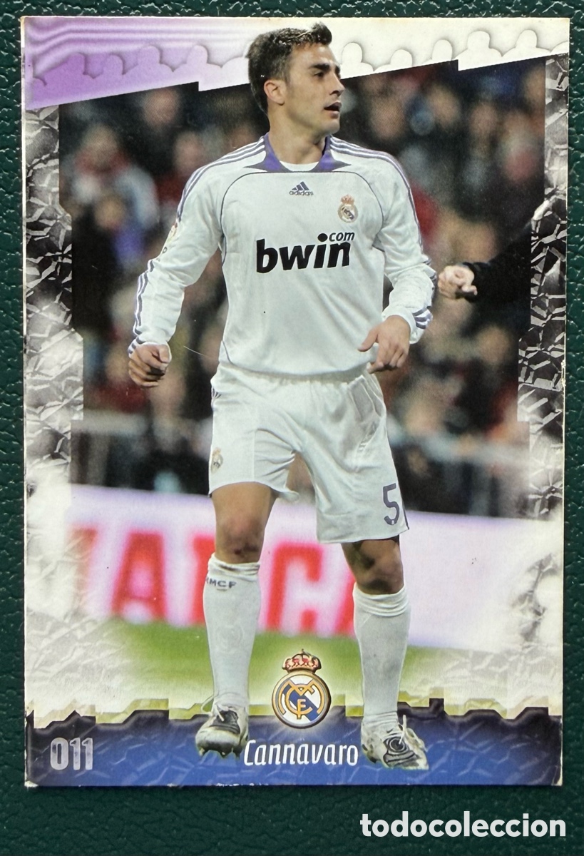 Football Stickers: 11 CANNAVARO REAL MADRID FICHAS ALBUM MUNDICROMO 2008 2009 08 09