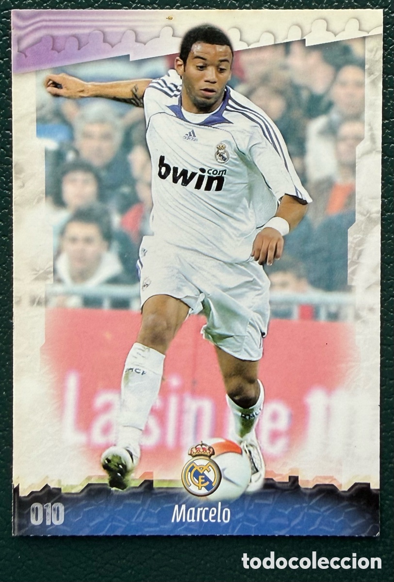 Football Stickers: 10 MARCELO REAL MADRID FICHAS ALBUM MUNDICROMO 2008 2009 08 09