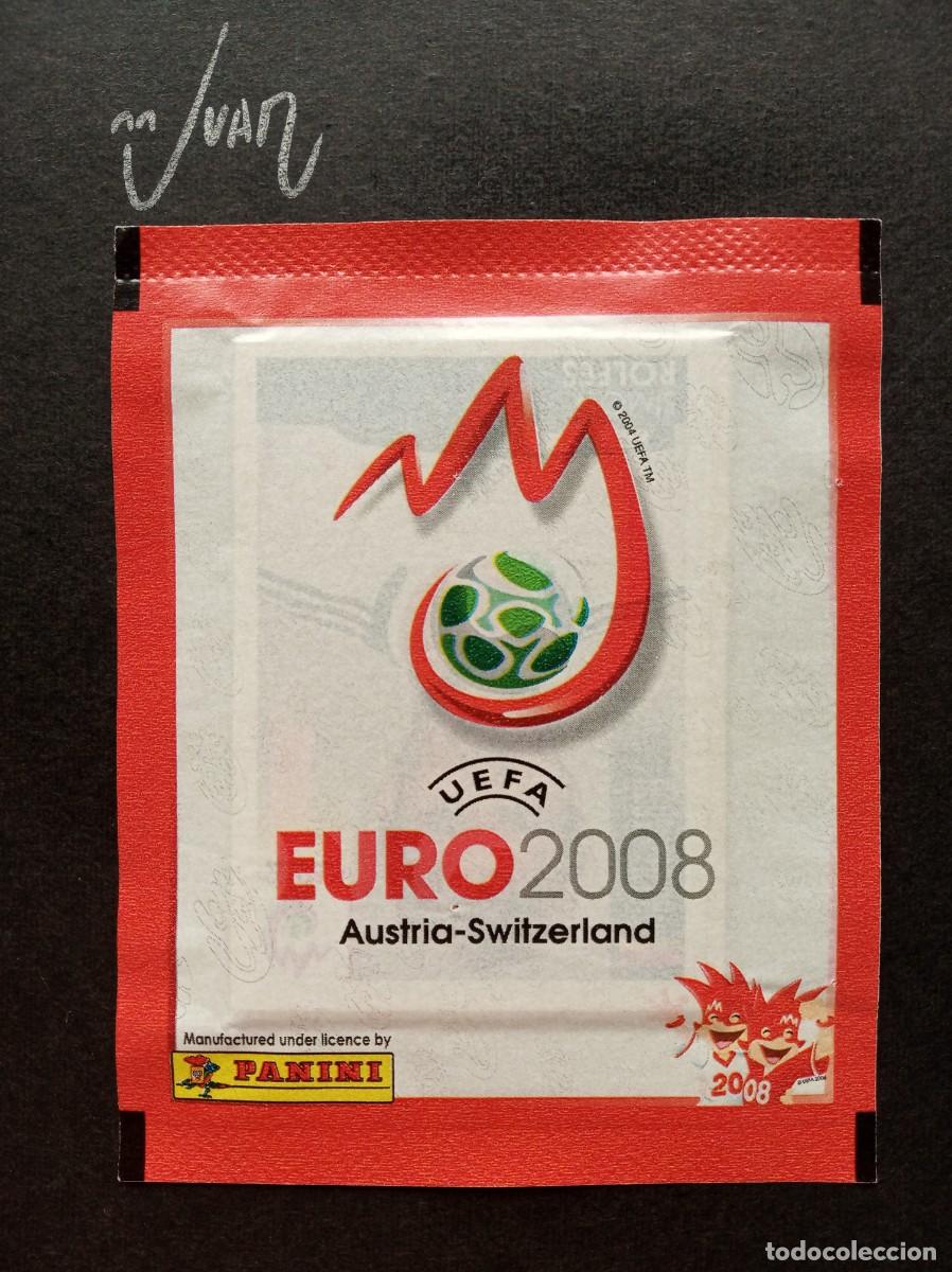 Cromos de F&uacute;tbol: SOBRE SIN ABRIR VERSION TIRA ROJA ANCHA⚽ PANINI &reg; UEFA EURO 2008 08 CRISTIANO RONALDO ? REAL MADRID