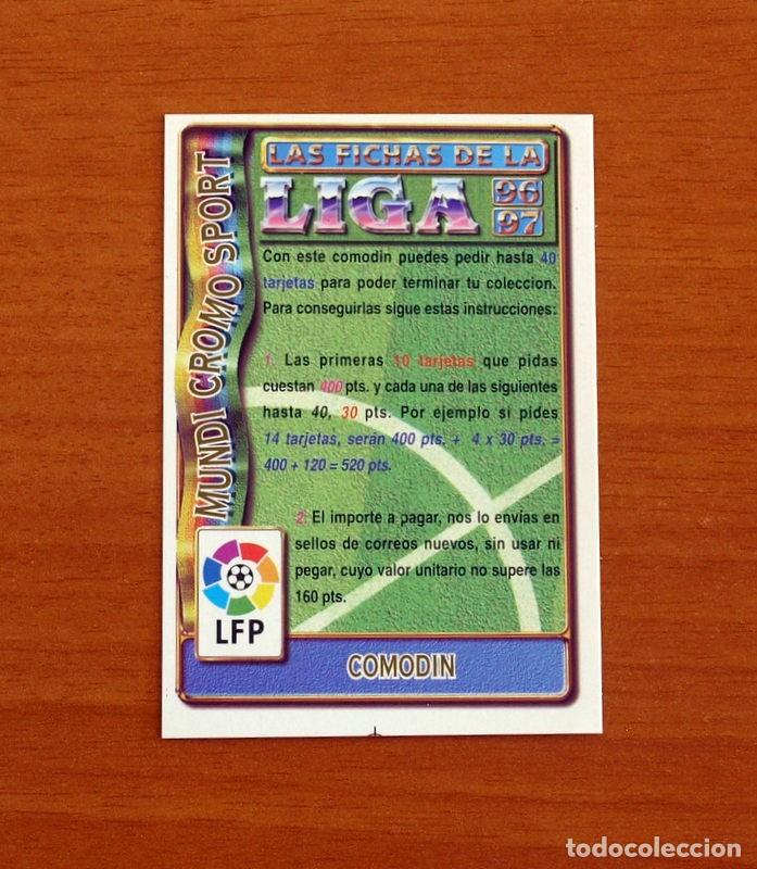 Cromos de F&uacute;tbol: &Iacute;ndice - Comodin Letras Peque&ntilde;as -Mundicromo Las Fichas de la Liga 1996-1997-96-97