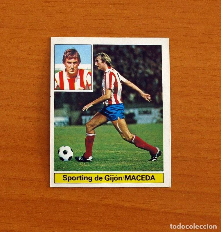 Fu&szlig;ball-Sticker: Sporting de Gij&oacute;n - Maceda - Ediciones Este Liga 1981-1982, 81-82 - Nunca Pegado