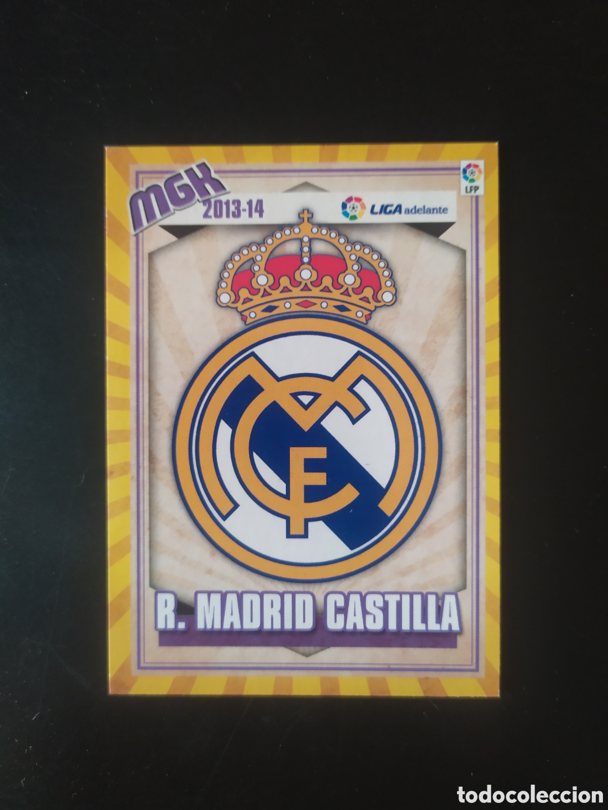 Cromos de F&uacute;tbol: Megacracks 2013 2014 13 14 panini escudo n&deg; 422 Real Madrid Castilla