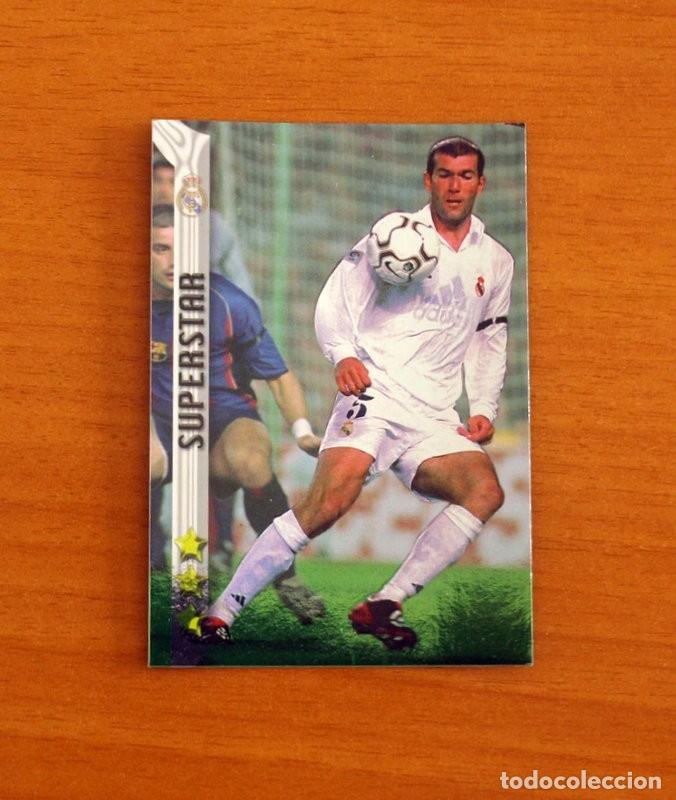 Cromos de F&uacute;tbol: Real Madrid - N&ordm; 80 Zidane Superstar - Mundicromo Las Fichas de la Liga 2002-2003, 02-03