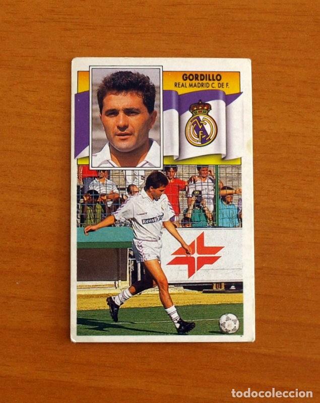 Cromos de F&uacute;tbol: Real Madrid - Gordillo - Ediciones Este Liga 1990-1991, 90-91 - Nunca pegado
