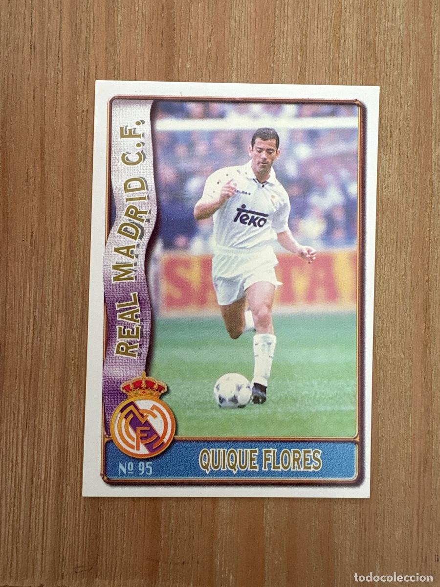 Cromos de F&uacute;tbol: 21. CROMO MUNDICROMO QUIQUE S&Aacute;NCHEZ FLORES BAJA N 95 REAL MADRID FICHAS LIGA 96-97 1996-97