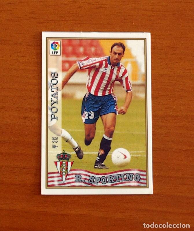 Cromos de F&uacute;tbol: Sporting de Gij&oacute;n - N&ordm; 312 Poyatos - Mundicromo Las fichas de la Liga 1997-1998, 97-98