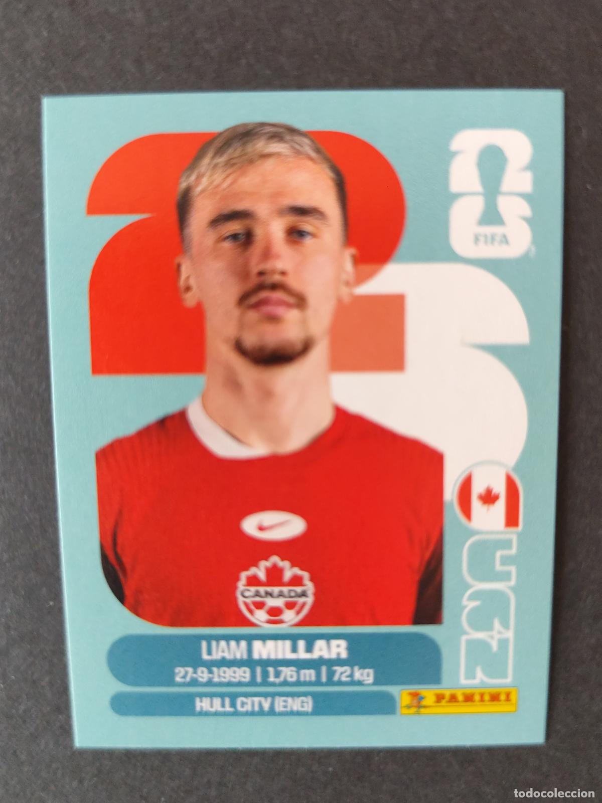 Cromos de F&uacute;tbol: CAN18 LIAM MILLAR 18 CANAD&Aacute; MUNDIAL FIFA WORLD CUP 2026 STICKER PANINI SIN PEGAR