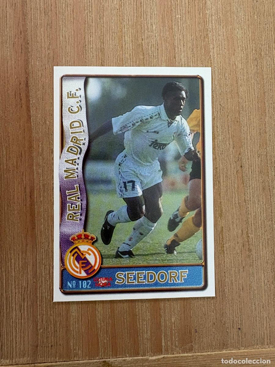 Cromos de F&uacute;tbol: 21. CROMO MUNDICROMO FICHAJE SEEDORF N 102 REAL MADRID FICHAS LIGA 96-97 1996-97