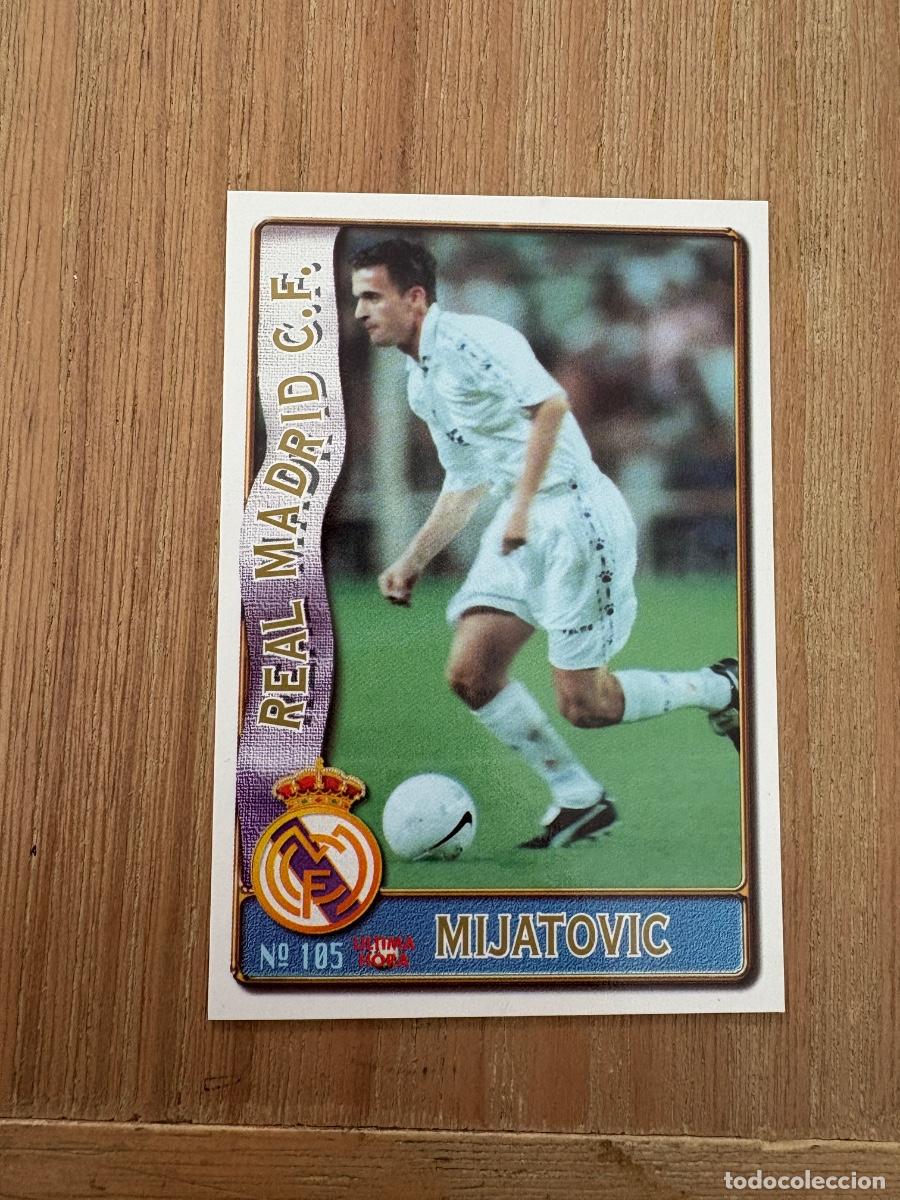 Cromos de F&uacute;tbol: 21. CROMO MUNDICROMO FICHAJE MIJATOVIC N 105 REAL MADRID FICHAS LIGA 96-97 1996-97