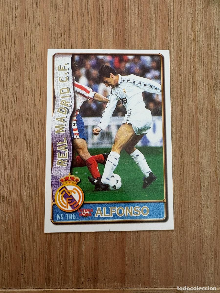 Cromos de F&uacute;tbol: 21. CROMO MUNDICROMO FICHAJE ALFONSO N 106 REAL MADRID FICHAS LIGA 96-97 1996-97