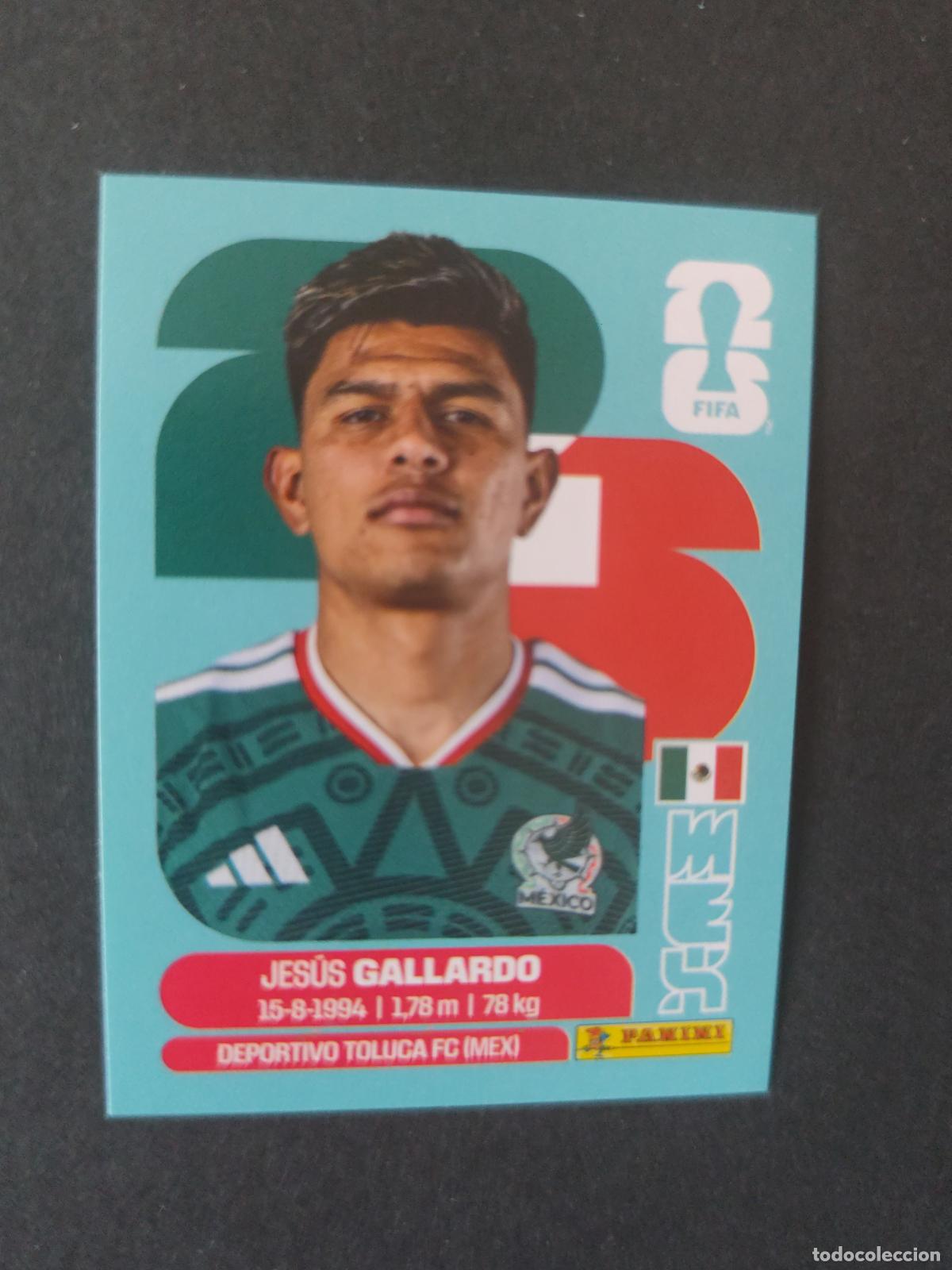 Cromos de F&uacute;tbol: MEX6 JES&Uacute;S GALLARDO 6 M&Eacute;XICO MUNDIAL FIFA WORLD CUP 2026 STICKER PANINI SIN PEGAR