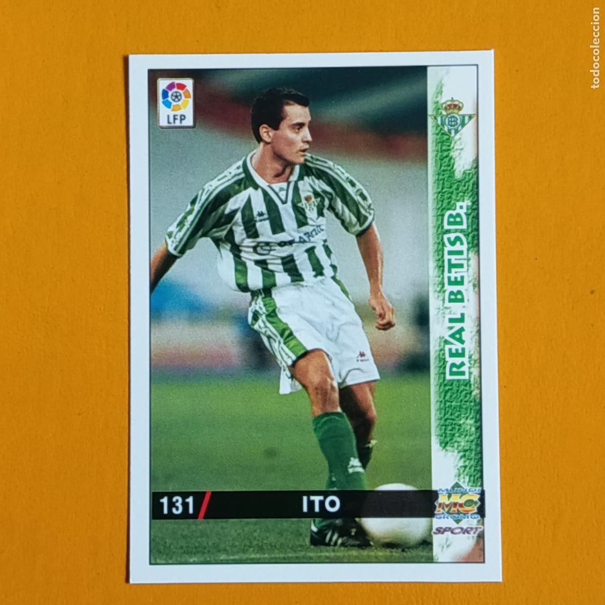 Cromos de F&uacute;tbol: 131 ITO. REAL BETIS. LAS FICHAS DE LA LIGA 98-99. MUNDICROMO