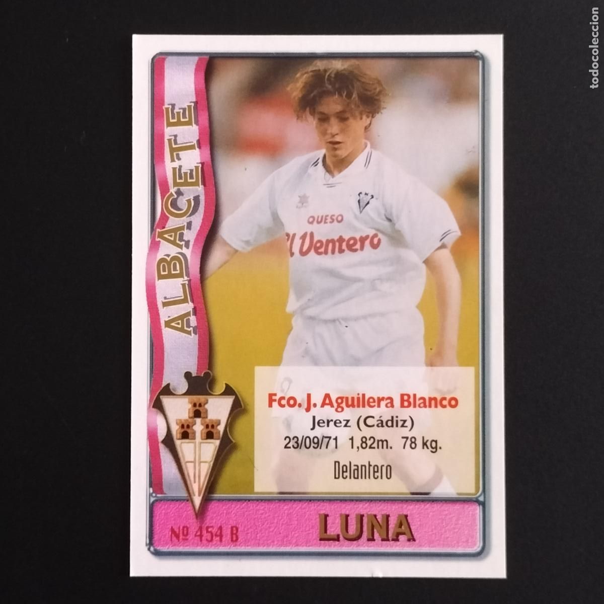 Cromos de F&uacute;tbol: 454 LUNA Y JOSICO ALBACETE CROMOS MUNDICROMO PLATINUM LIGA FUTBOL 1996 1997 96 97