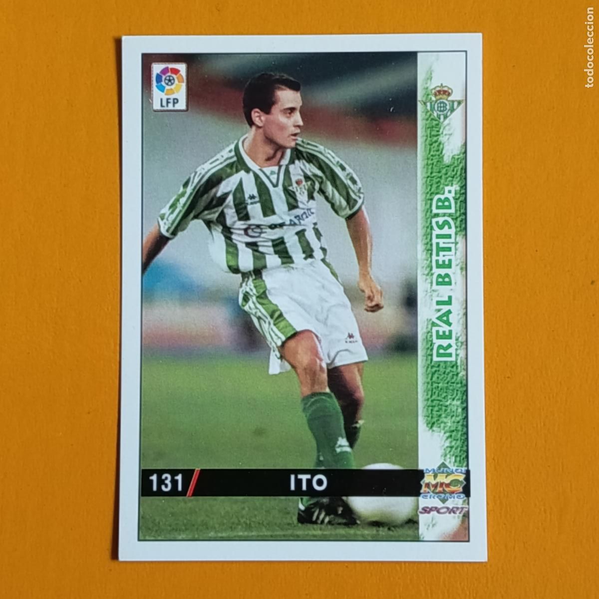 Cromos de F&uacute;tbol: 131 ITO. REAL BETIS. LAS FICHAS DE LA LIGA 98-99. MUNDICROMO