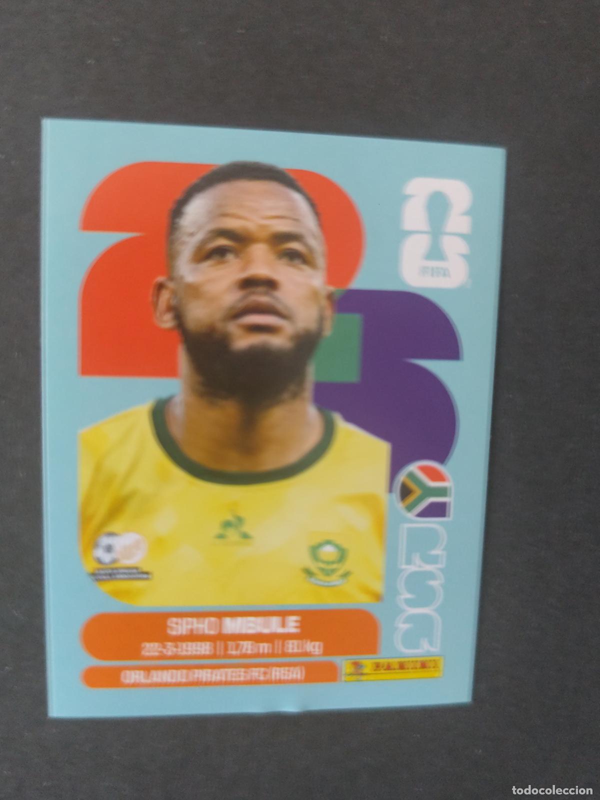 Cromos de F&uacute;tbol: RSA16 SIPHO MBULE 16 SUD&Aacute;FRICA MUNDIAL FIFA WORLD CUP 2026 STICKER PANINI SIN PEGAR