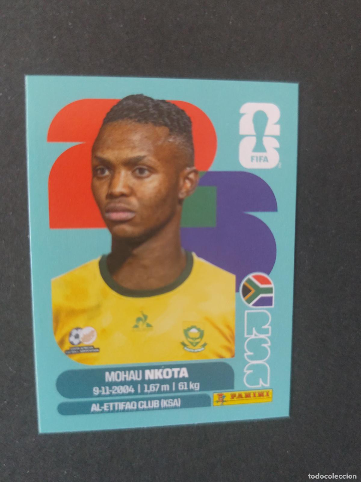 Cromos de F&uacute;tbol: RSA19 MOHAU NKOTA 19 SUD&Aacute;FRICA MUNDIAL FIFA WORLD CUP 2026 STICKER PANINI SIN PEGAR