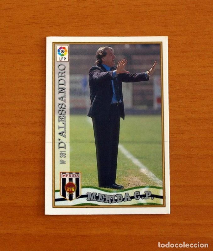 Cromos de F&uacute;tbol: Merida - N&ordm; 361 D'Alessandro Entrenador- Mundicromo Las fichas de la Liga 1997-1998, 97-98