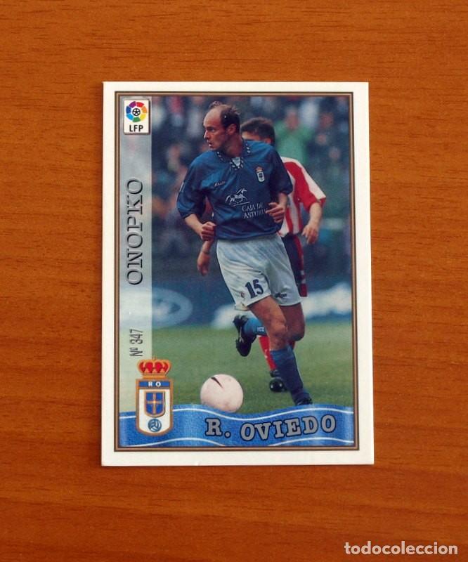 Cromos de F&uacute;tbol: Real Oviedo - N&ordm; 347 Onopko - Mundicromo Las fichas de la Liga 1997-1998, 97-98