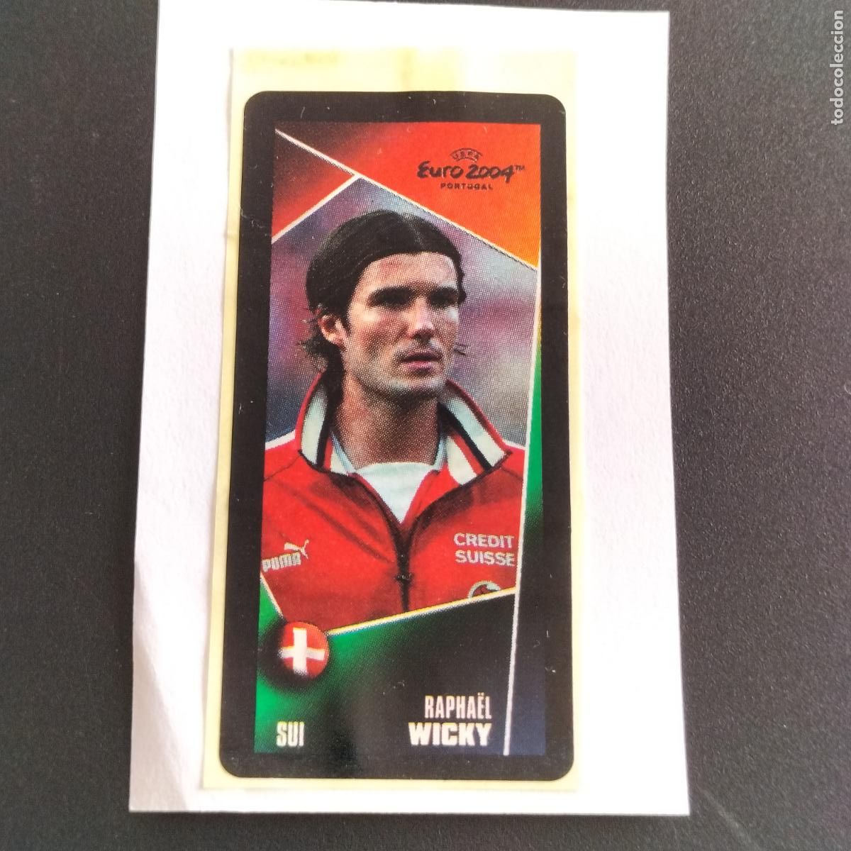 Cromos de F&uacute;tbol: CHICLES 110 RAPHAEL WICKY SUIZA MINI STICKER EUROCOPA FUTBOL PORTUGAL 04 FIFA EURO 2004 EURO2004
