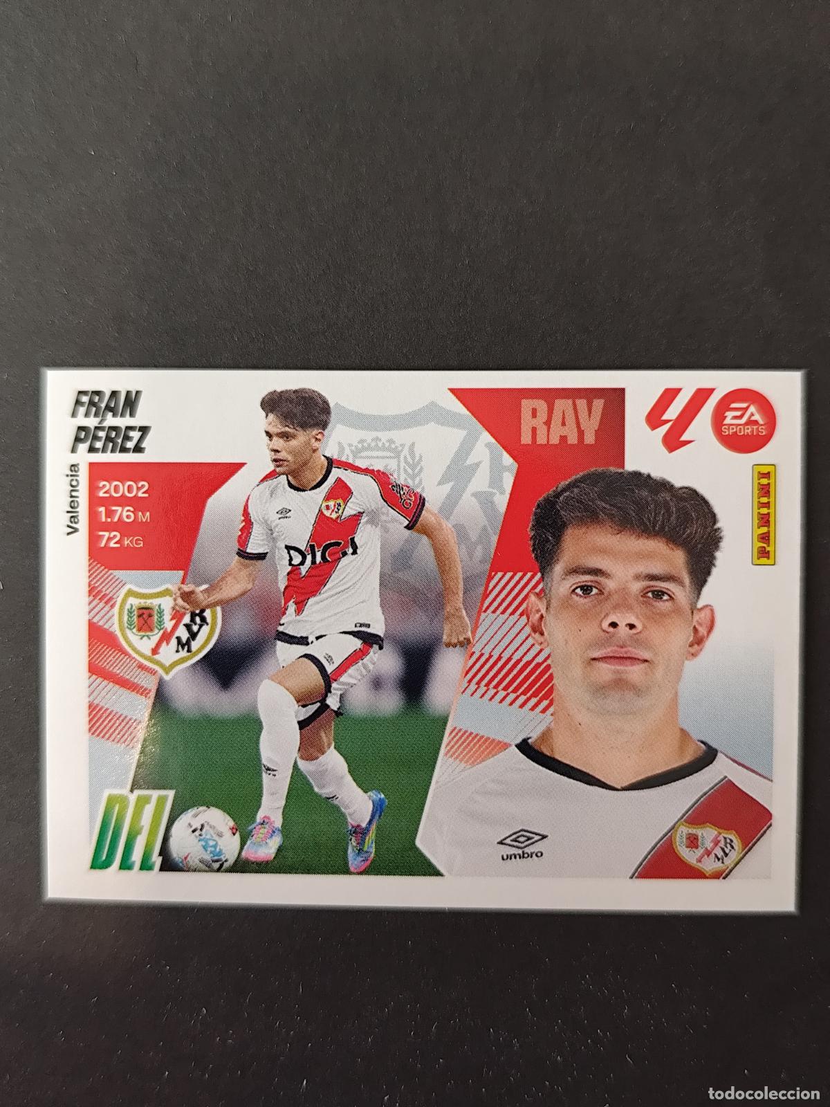 Cromos de F&uacute;tbol: 20 BIS FRAN P&Eacute;REZ COLOCA RAYO VALLECANO LIGA ESTE 2025 2026 25 26 PEDIDO M&Iacute;NIMO 2&euro;