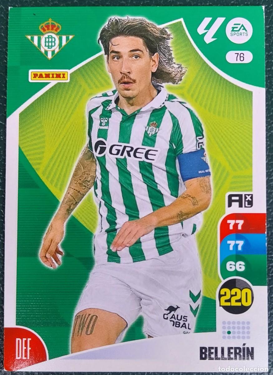 Cromos de F&uacute;tbol: 76 BELLERIN REAL BETIS FICHAS ALBUM ADRENALYN XL 2024 2025 24 25