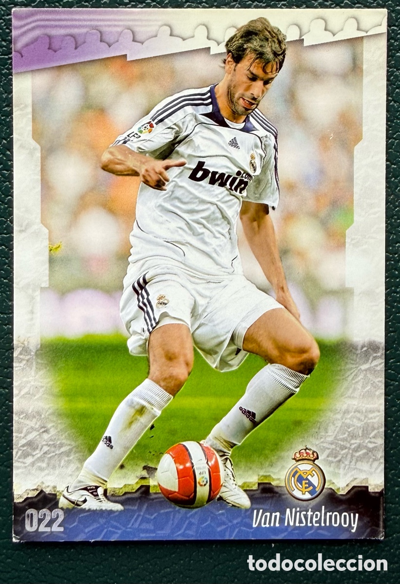 Cartes &agrave; collectionner de Football: 22 VAN NISTELROOY REAL MADRID FICHAS ALBUM MUNDICROMO 2008 2009 08 09