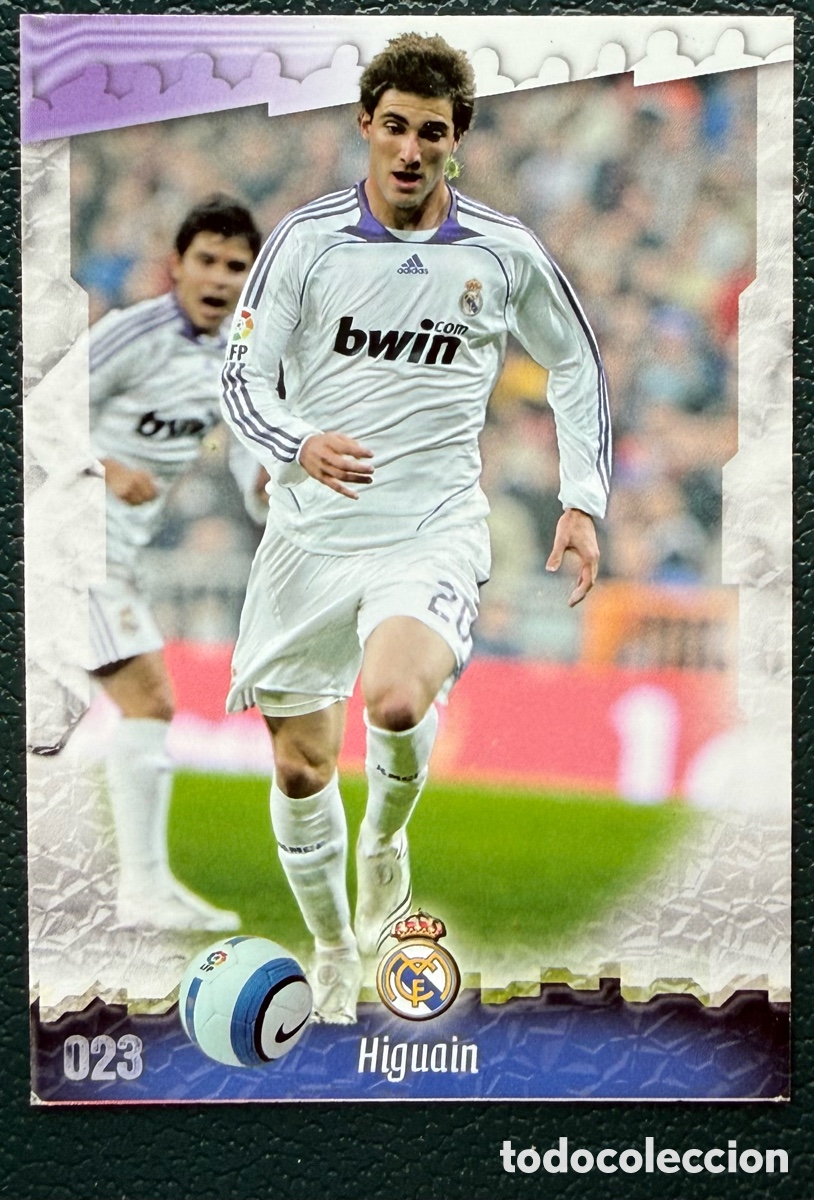 Cartes &agrave; collectionner de Football: 23 HIGUAIN REAL MADRID FICHAS ALBUM MUNDICROMO 2008 2009 08 09