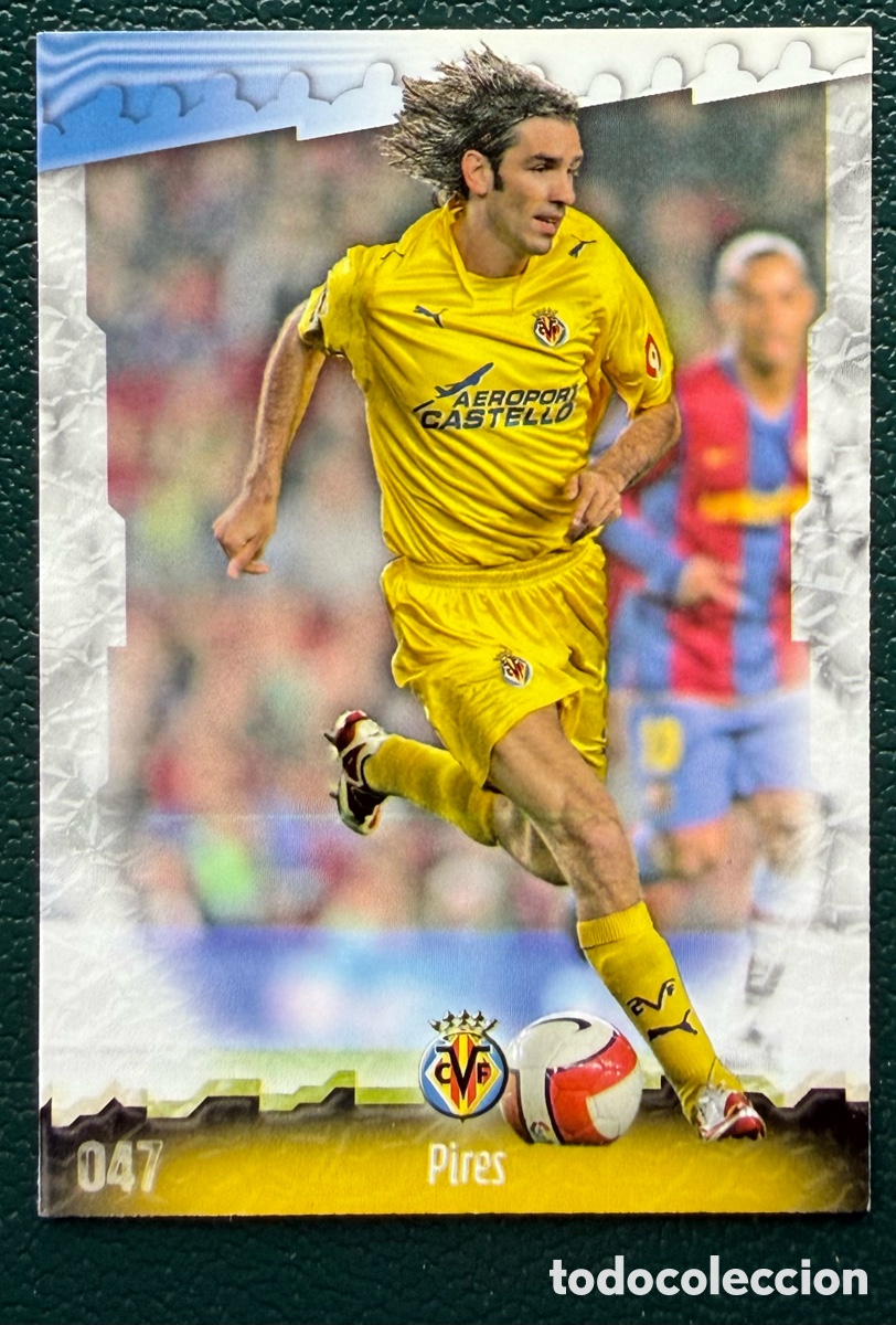 Fu&szlig;ball-Sticker: 47 PIRES VILLARREAL CF FICHAS ALBUM MUNDICROMO 2008 2009 08 09